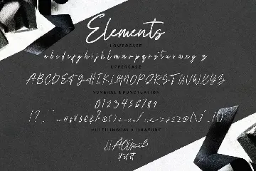 Elements Signature Business Font