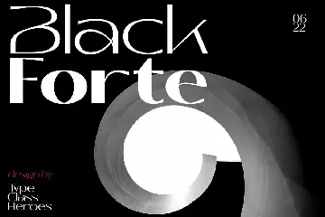 Black Forte - Sans serif Display font