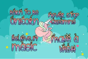 Unicorn Magic - Magical Typeface font