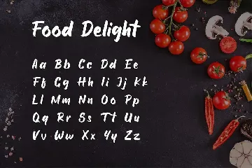 Food Delight Script and Handwritten  Font