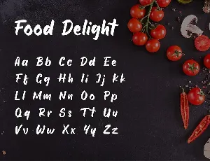 Food Delight Script and Handwritten  Font