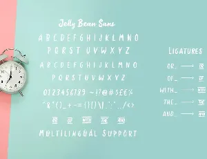 Jellly Bean Script & Sans Fun Font