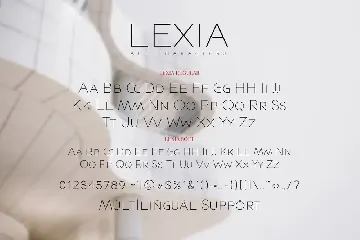 Lexia Business Advertisement Font