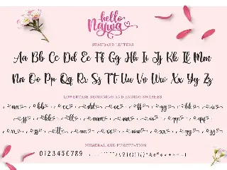 Hello Najwa - Modern Script Font