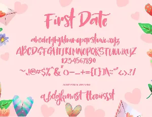 Cd First Date Handwritten Typeface font