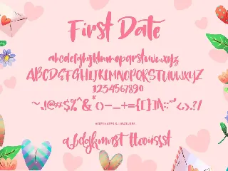 Cd First Date Handwritten Typeface font