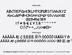 Asymmetric Font