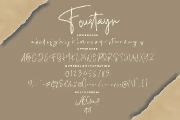 Foustayn Signature Business Font