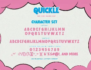 QUICKLE - Fun Hand Drawn Font