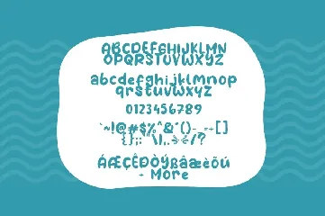 Water Galon font