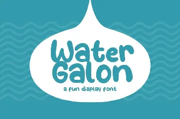 Water Galon font