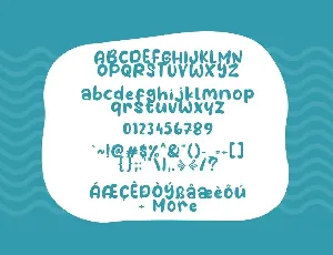 Water Galon font