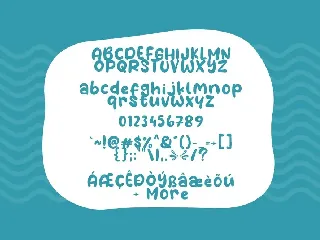 Water Galon font