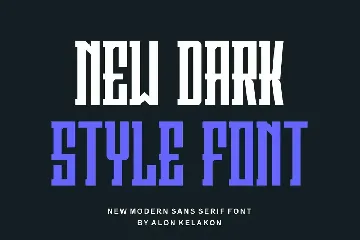 Darknes Shapekiner font