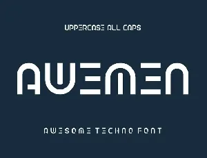 Awemen font