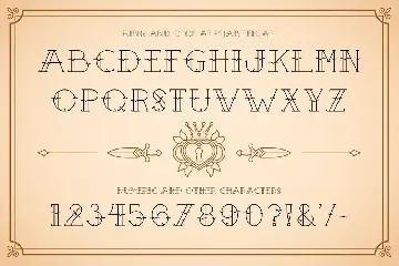 King And Dice font