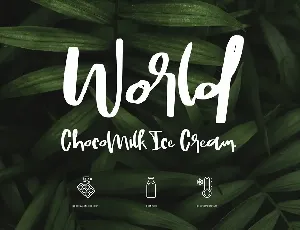 Chocomilk handmade font