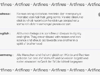 Artfines font