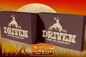 Modern Cowboys - Cartoonist Western  Typeface font