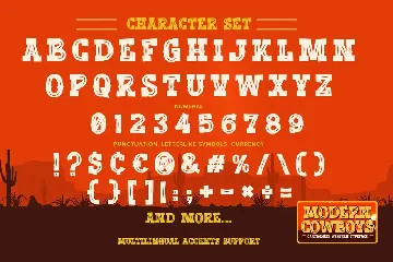 Modern Cowboys - Cartoonist Western  Typeface font