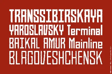 BAHN Pro Rough - FAMILY font