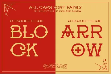 Straight Flush font