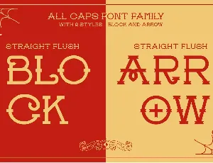 Straight Flush font