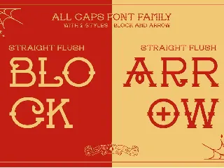 Straight Flush font