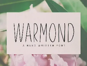 Warmond Sans Serif Font