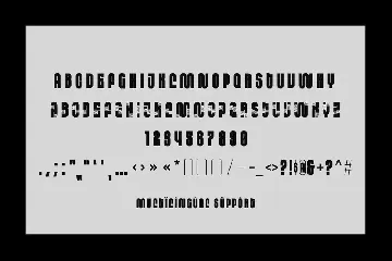 HS Monsnow - An Experimental Condensed Font