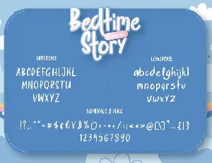 Bedtime Story Display Fun font