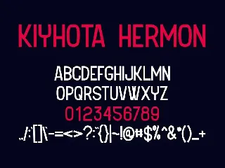 Kiyhota Hermon font