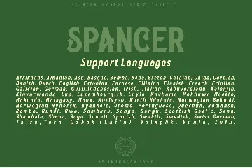 Spancer font