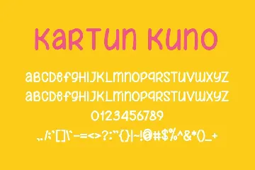 KartunKuno font