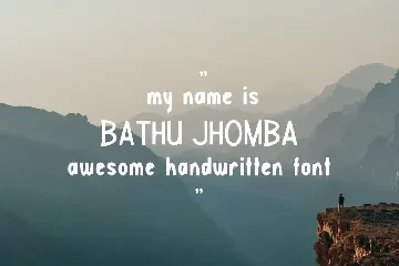 BathuJhomba font