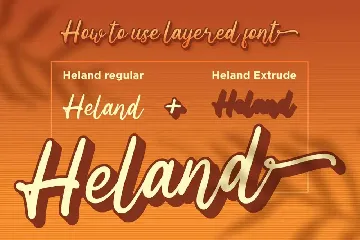 Heland - Display Script Font