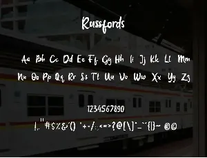 Russfords font