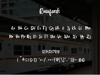 Russfords font