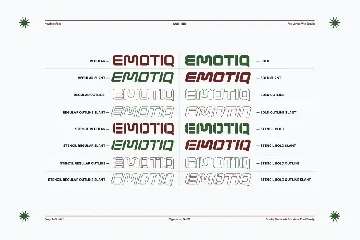 EMOTIQ - Modern & Futuristic Sans (16 Style) font