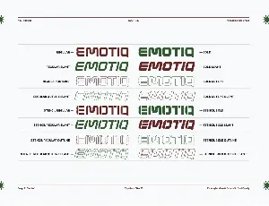 EMOTIQ - Modern & Futuristic Sans (16 Style) font