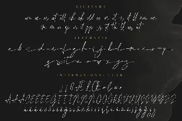 Agatha Christy Signature Collection font