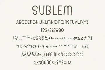 Sublem Monoline Typeface font