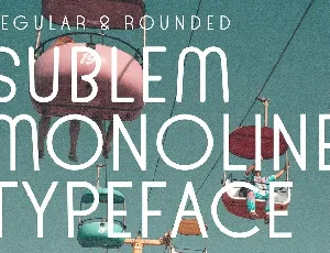 Sublem Monoline Typeface font