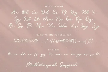 Bathilda Monoline font