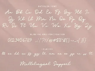 Bathilda Monoline font