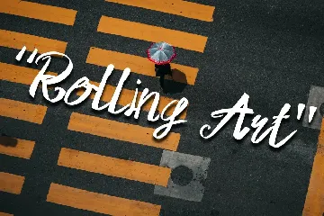 Rolling Art - Handwrite Font