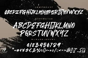 Therhog Graffiti Brush font