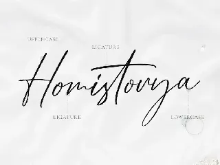 Homistorya - Wedding Font