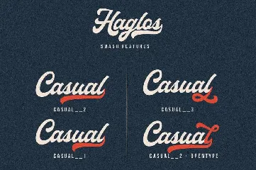 Haglos Bold Script font