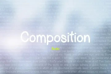 Composition Font + Extras